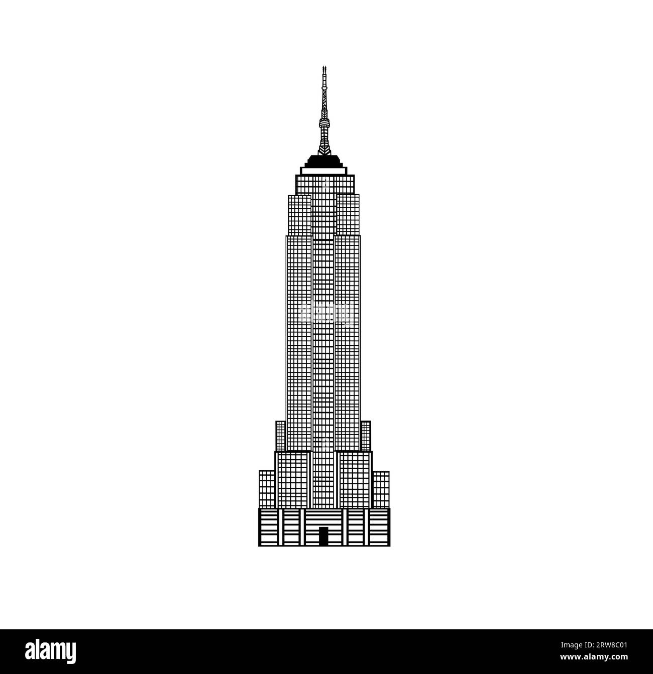 empire state building vector Stock Photo