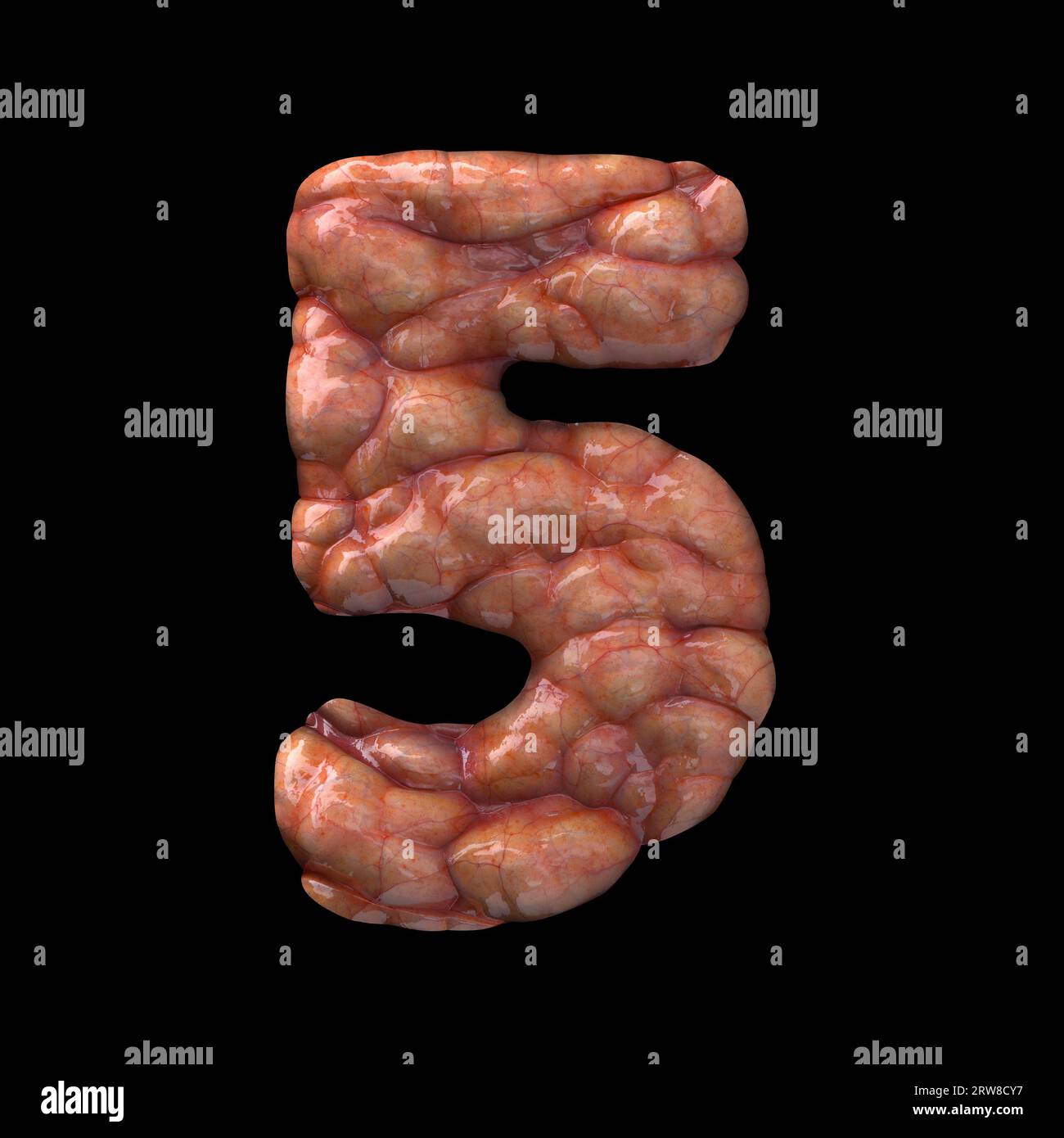 Halloween number 5 3d bloody digit Suitable for Halloween, horror