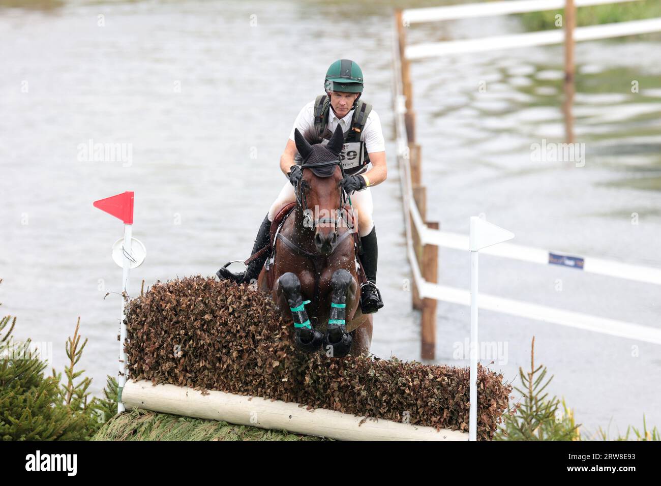 Padraig McCarthy riding Pomp N Circumstance in the CCI-S 4* during the Blenheim Palace International Horse Trials at Blenheim Palace, Woodstock, Oxfordshire on Sunday 17th September 2023. (Photo: Jon Bromley | MI News) Credit: MI News & Sport /Alamy Live News Stock Photo