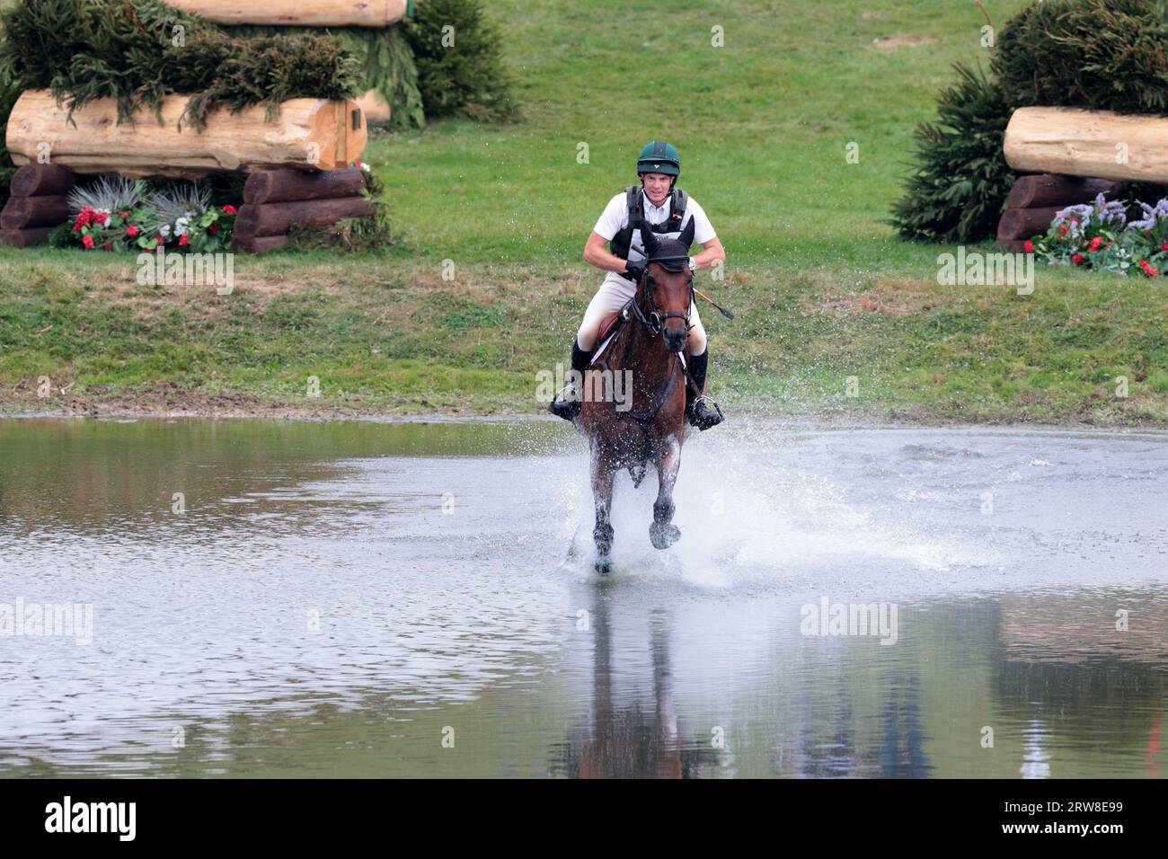 Padraig McCarthy riding Pomp N Circumstance in the CCI-S 4* during the Blenheim Palace International Horse Trials at Blenheim Palace, Woodstock, Oxfordshire on Sunday 17th September 2023. (Photo: Jon Bromley | MI News) Credit: MI News & Sport /Alamy Live News Stock Photo