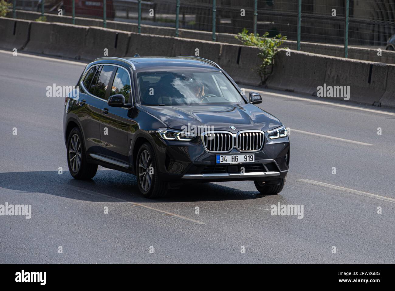 ISTANBUL TURKEY SEPTEMBER 17, 2023 The allnew BMW X5. Black
