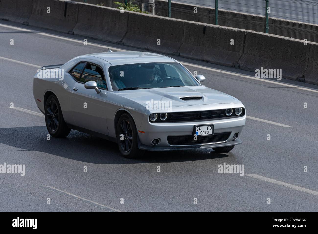 ISTANBUL, TURKEY - SEPTEMBER 17, 2023: Dodge Challenger model car, one ...