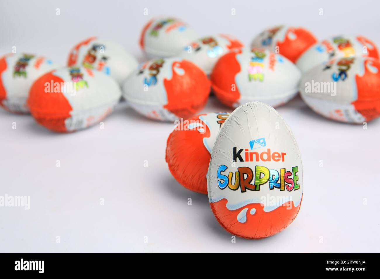 Sveti Vlas Bulgaria June 26 2023 Kinder Surprise Eggs on