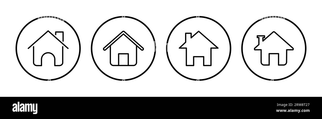 Home icon vector. House vector icon Stock Vector Image & Art - Alamy