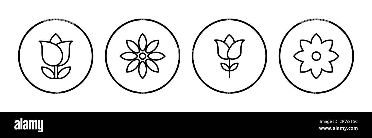 Flower icon vector. floral icon. flower logo Stock Vector Image & Art ...