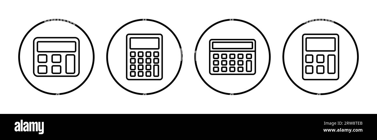 Calculator icon vector. math icon. finances sign Stock Vector Image ...
