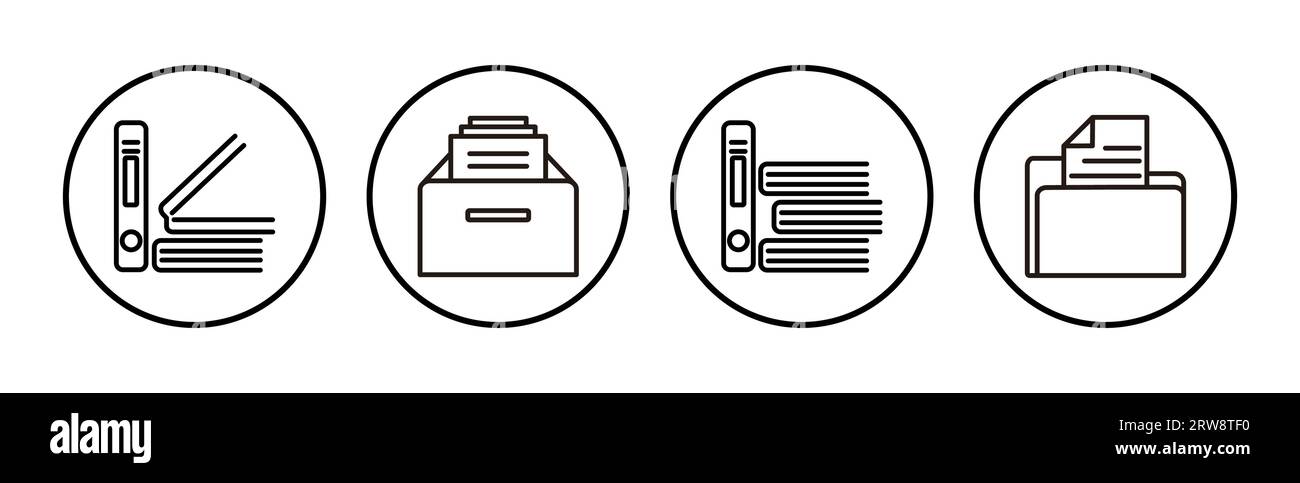 Archive icon vector. archive storage icon vector. folders icon. Stock Vector