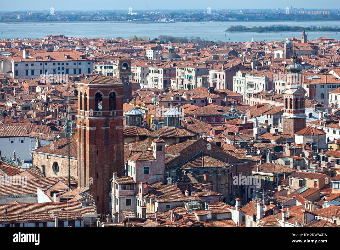 Aerial view of the Chiesa di San Salvatore (of the Holy Savior) is a ...