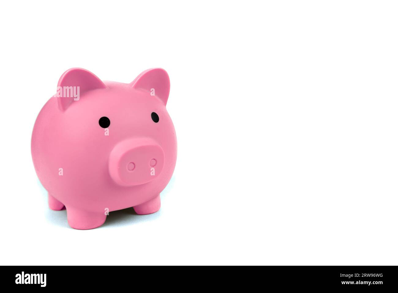 Piggy bank isolated on white background Stock Photo - Alamy