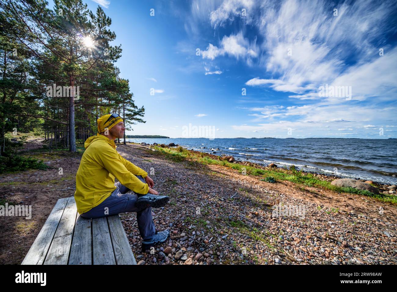 At Uddskatan nature reserve in Hanko, Finland Stock Photo