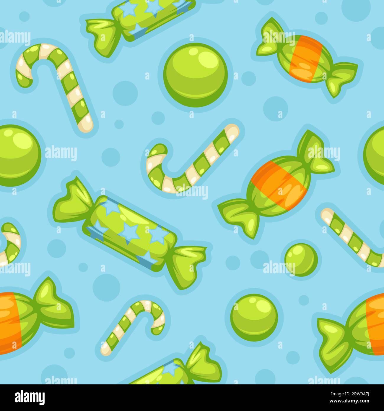 Lollipop and candies, sweets seamless pattern Stock Vector Image & Art ...