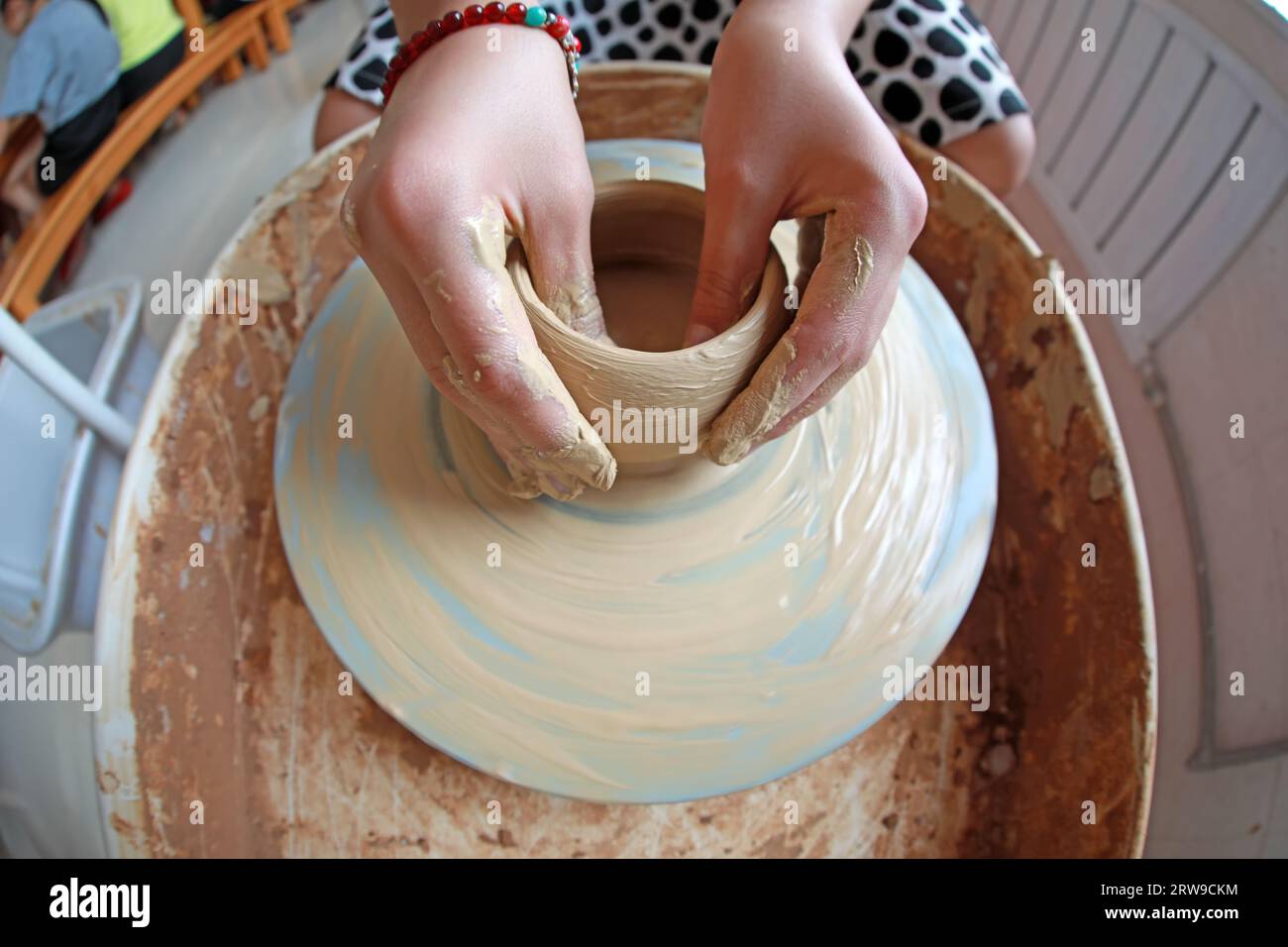 Practice of Chinese Ceramic Art Stock Photo Alamy