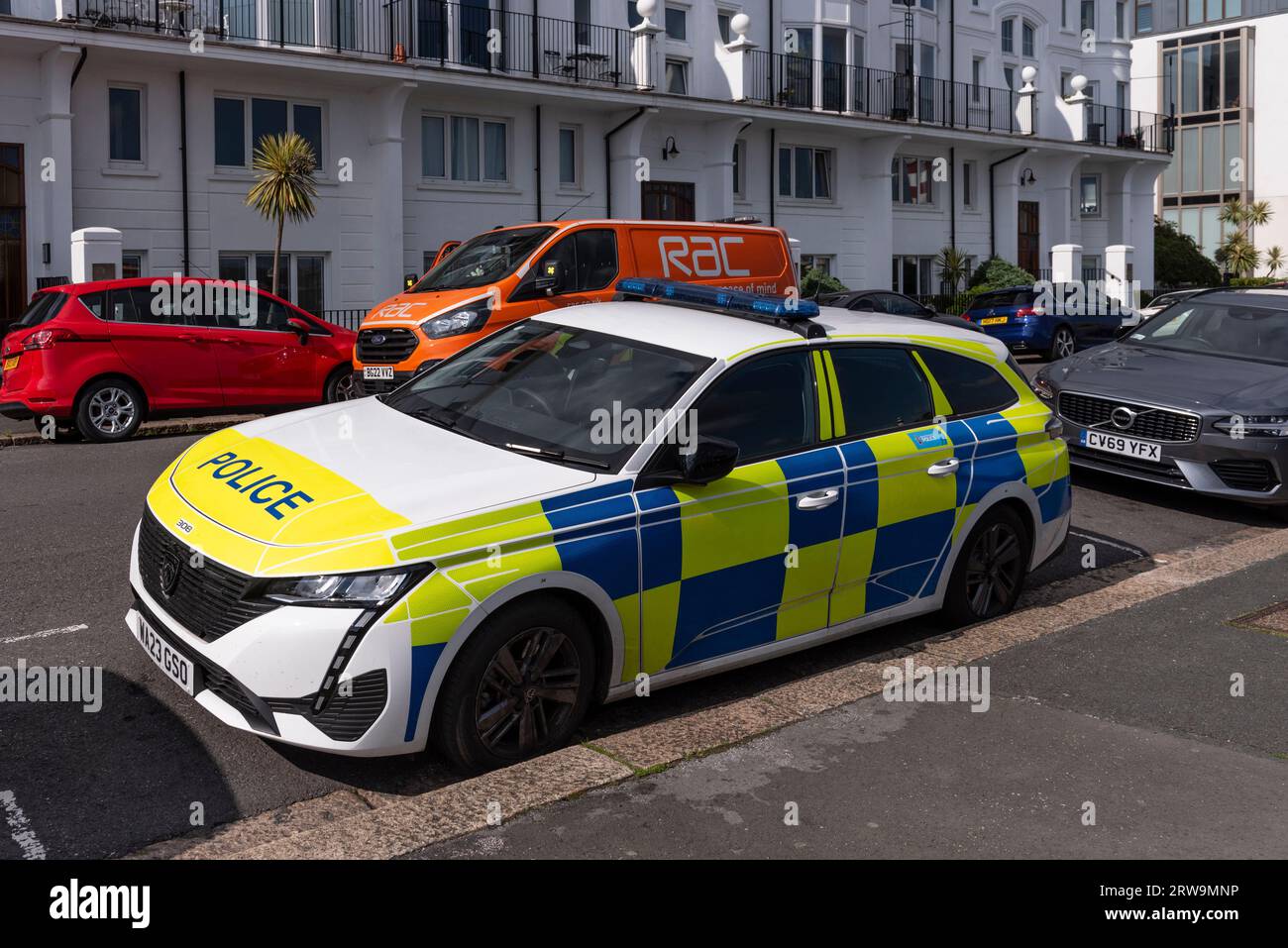 Plymouth, Devon, England, UK. 2 September 2023. British marked, police