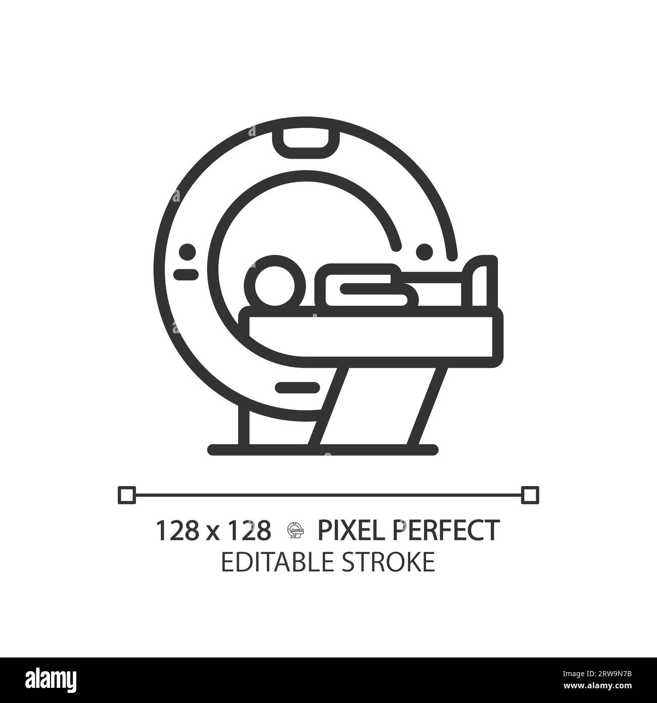 Ct scan pixel perfect linear icon Stock Vector Image & Art Alamy