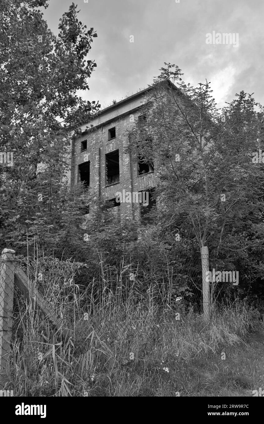 Oxygen factory ruins in Peenemuende, Usedom Island, Mecklenburg-Western Pomerania Stock Photo