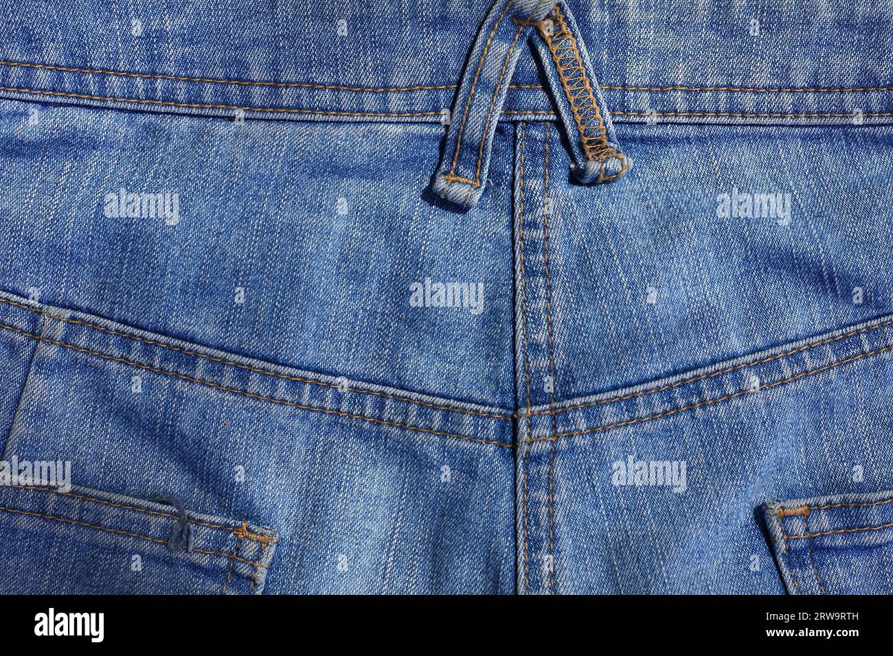 Jeans saddle, taken in full format Stock Photo - Alamy