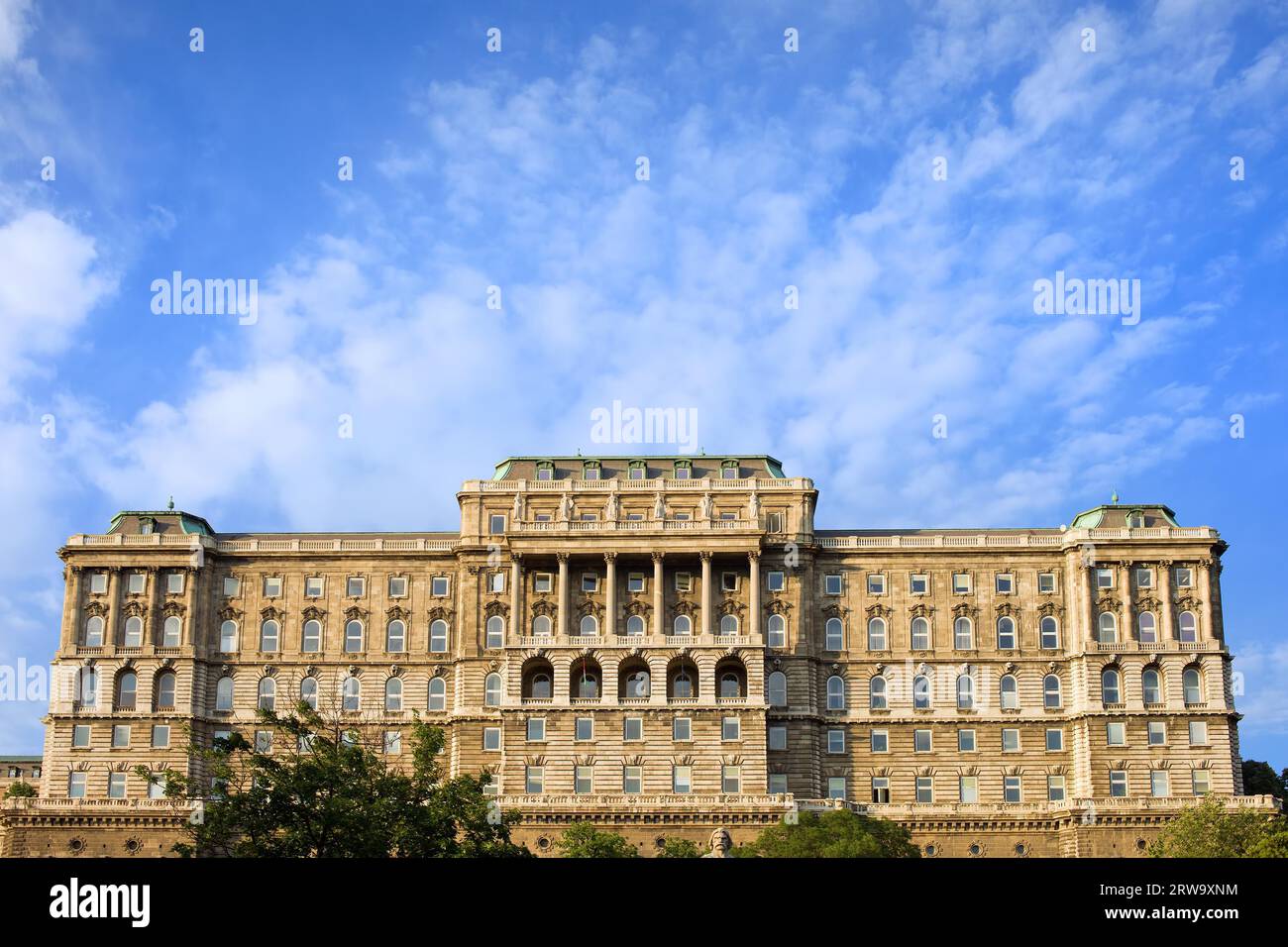 Buda Castle (Royal Palace) back side view, 18th century Baroque style