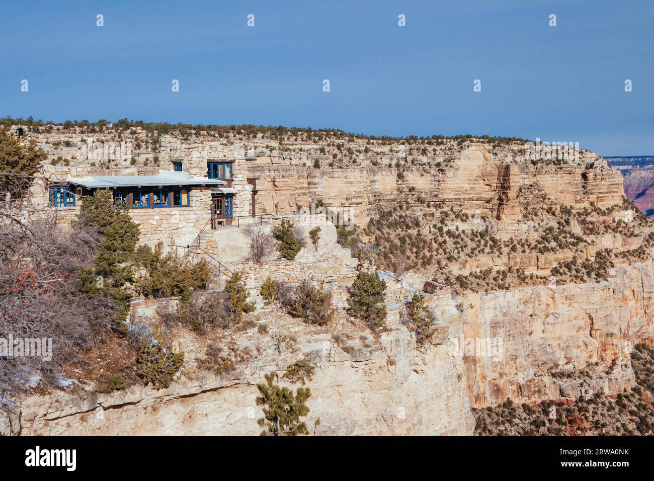 Yavapai Geological Museum at the Grand Canyon in Arizona, USA Stock