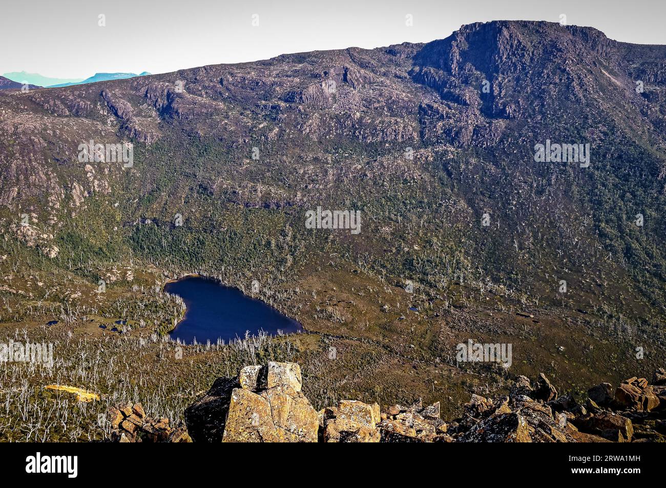 Mountain lake at Mt Field National Park, Tasmania, Australia Stock ...
