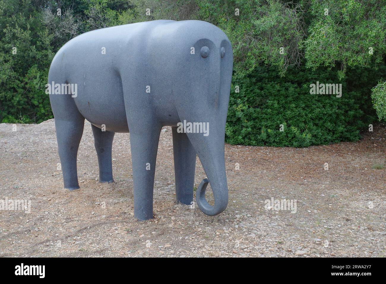 Mallorca, Spain - 30 August, 2023: Animal sculptures in the gardens of the Museu sa Bassa Blanca, Mallorca Stock Photo