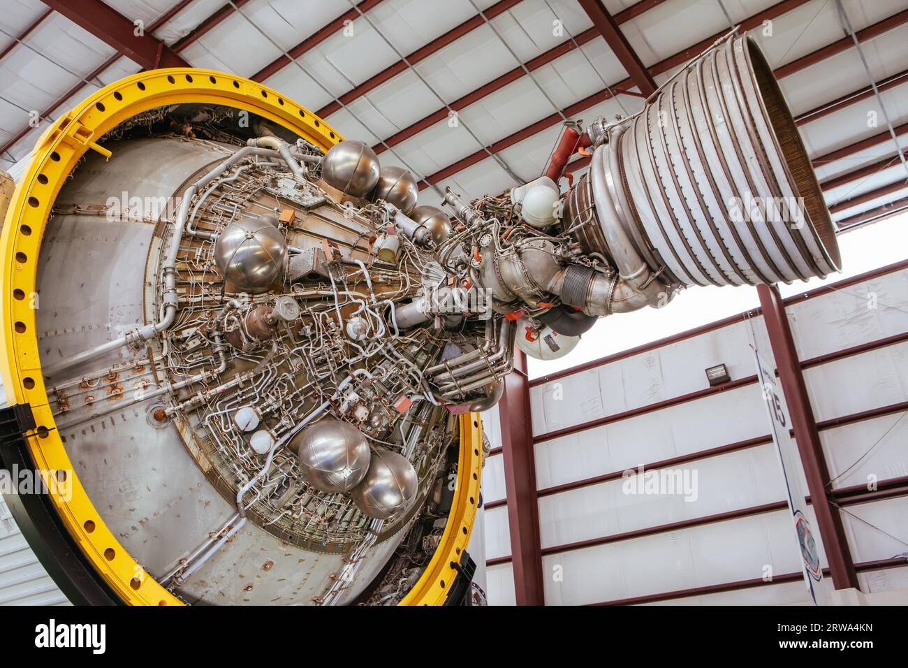 Houston, USA, January 26, 2013 Saturn V rocket on display at Houston