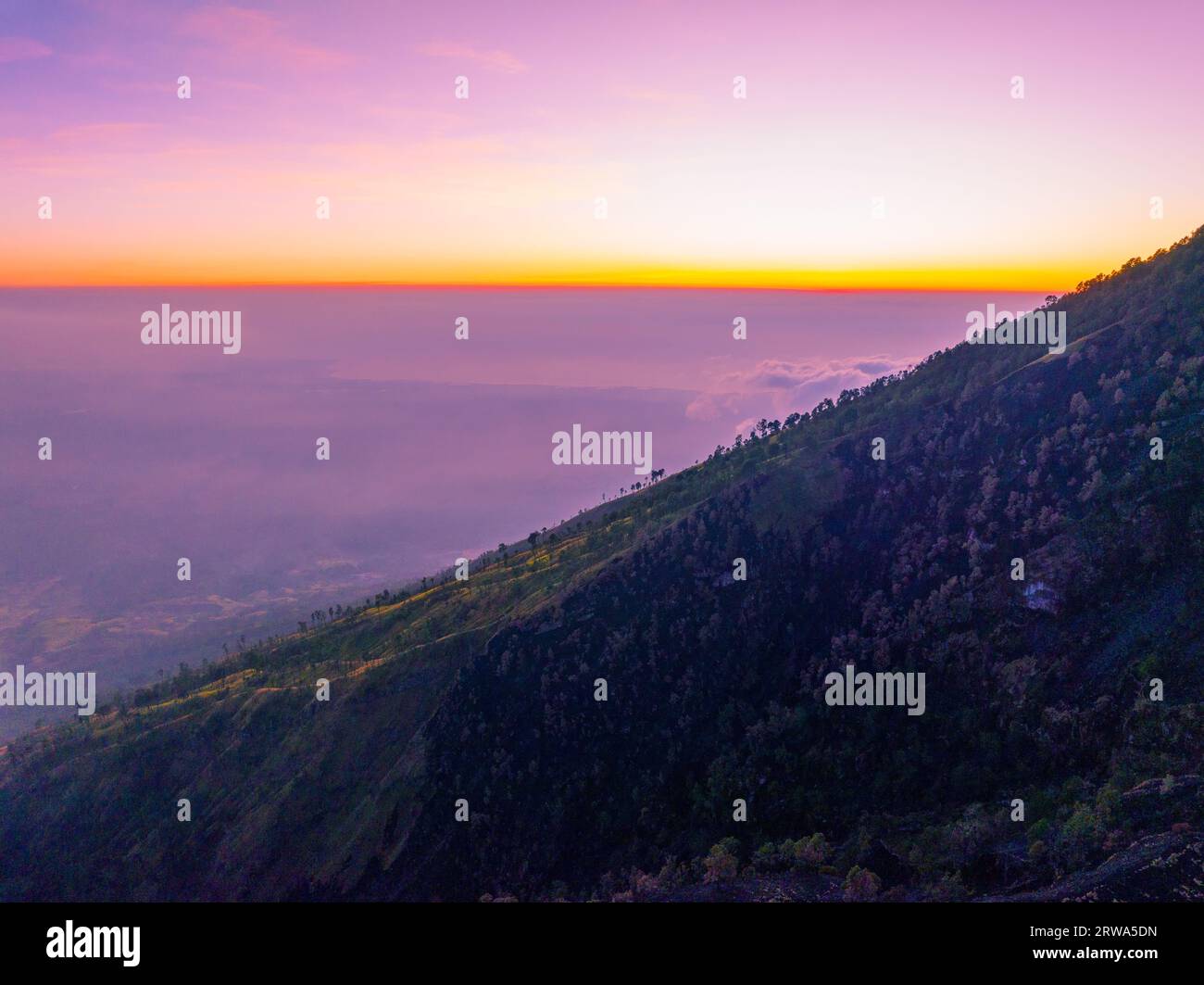 Misty evening over high hi-res stock photography and images - Alamy