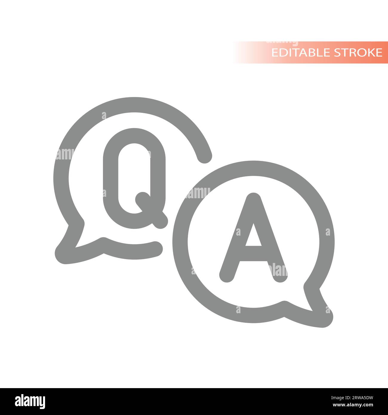 Q and a vector vectors hi-res stock photography and images - Alamy