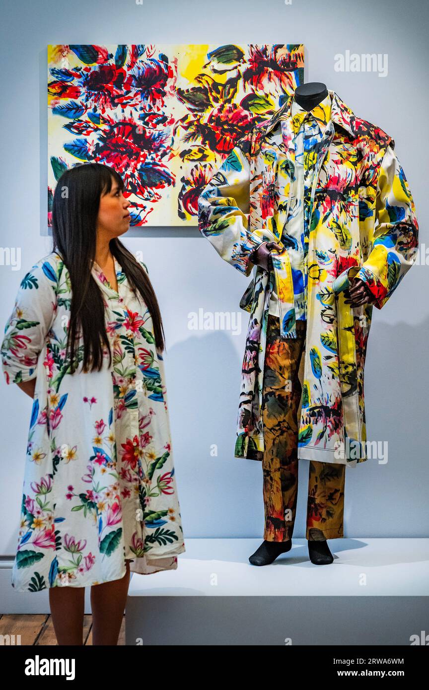 London, UK. 18th Sep, 2023. Bianca Saunders, Fleur shirt, Fleur ...