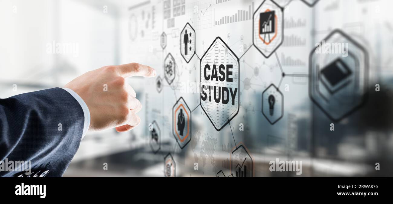 In the social and life sciences a case study concept. Stock Photo