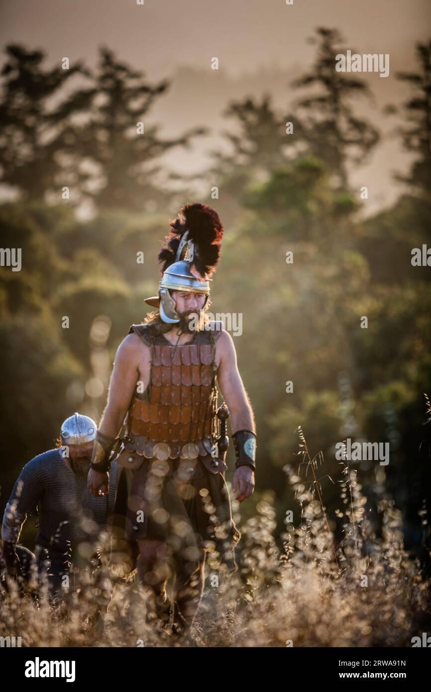 Three ancient warriors hi-res stock photography and images - Alamy