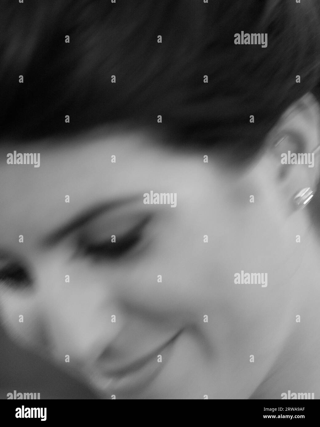 Blurred portrait Black and White Stock Photos & Images - Alamy