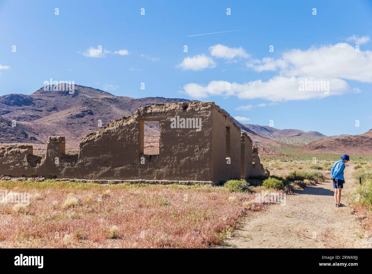 Remains of old adobe buildings at Fort Churchill State Historic Park