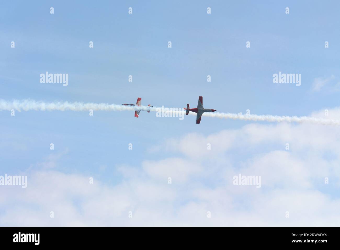 Torre del Mar international air show 2023. Málaga province, Spain. Stock Photo