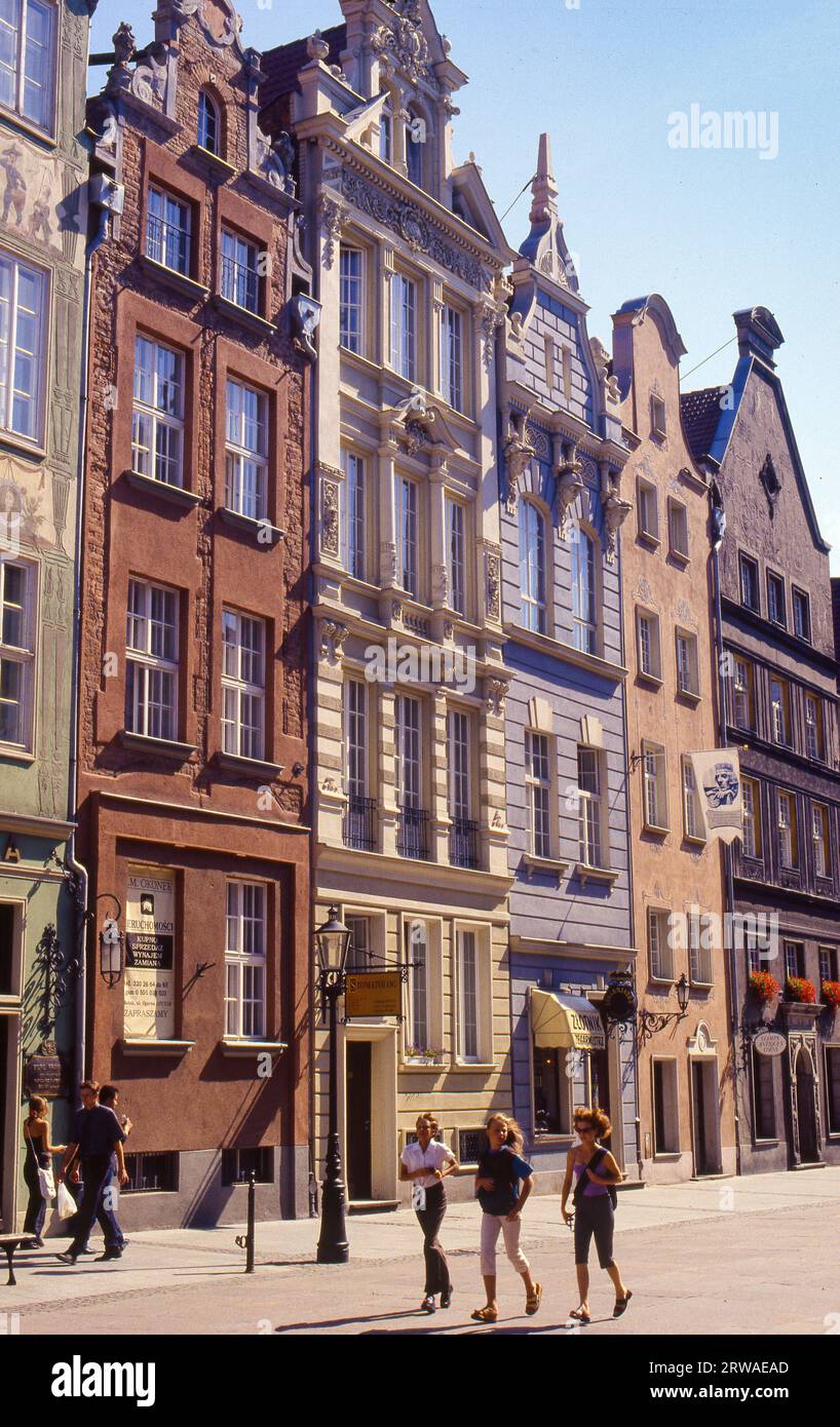 Poland - Gdansk or Danzig  historic city center is one of Poland's national monuments. Stock Photo