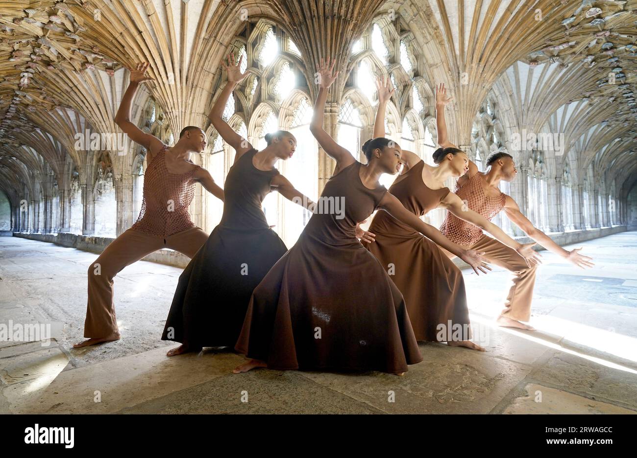 EDITORIAL USE ONLY Dancers from the Alvin Ailey American Dance Theatre ...