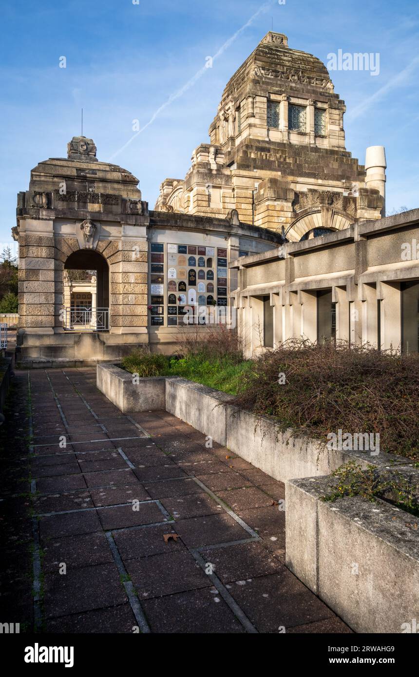 Pragfriedhof Cemetery, Stuttgart in Stuttgart-Nord, Baden-Württemberg, Germany Stock Photo