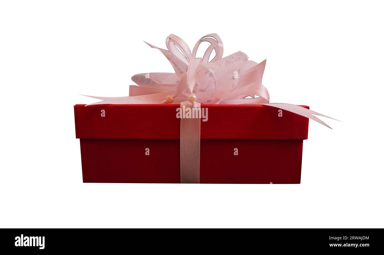 isolated on white background smart gift box Stock Photo - Alamy