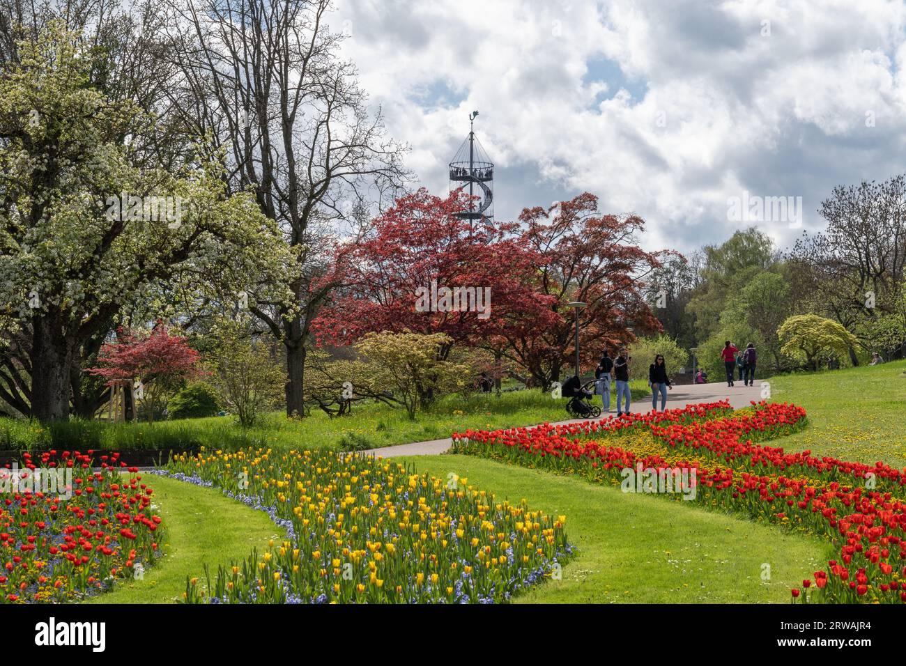 The Nature Park and Garden; Höhenpark Killesberg in Stuttgart, Germany ...