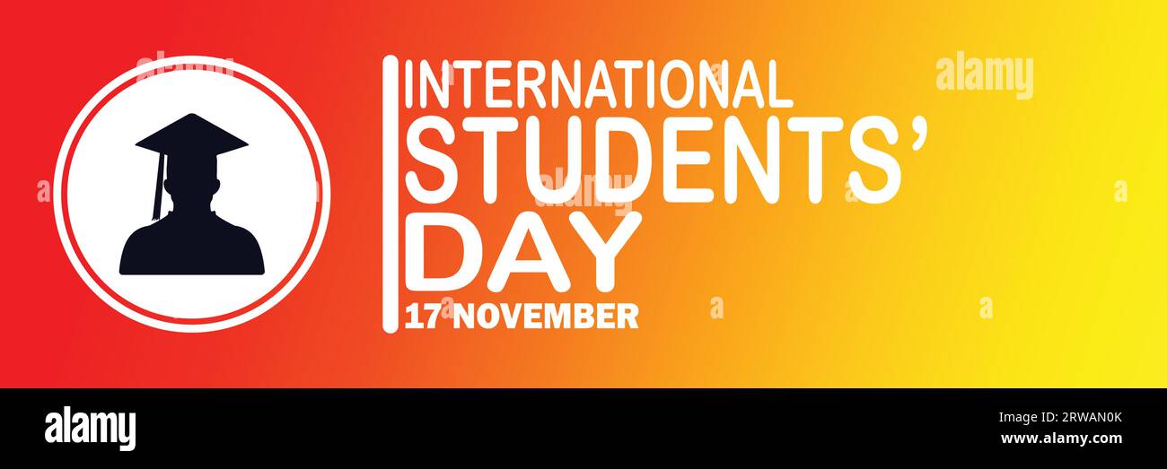 International Students Day Vector illustration. 17 November. Suitable for greeting card, poster and banner Stock Vector