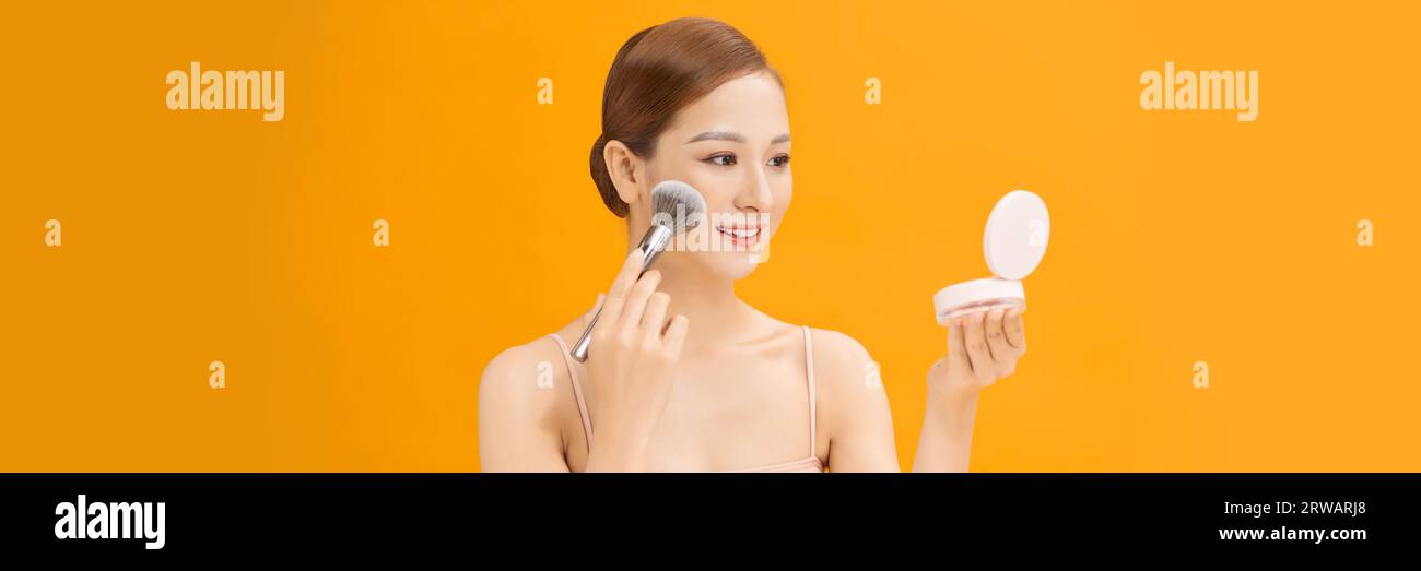 Young asian woman applies hi-res stock photography and images - Alamy