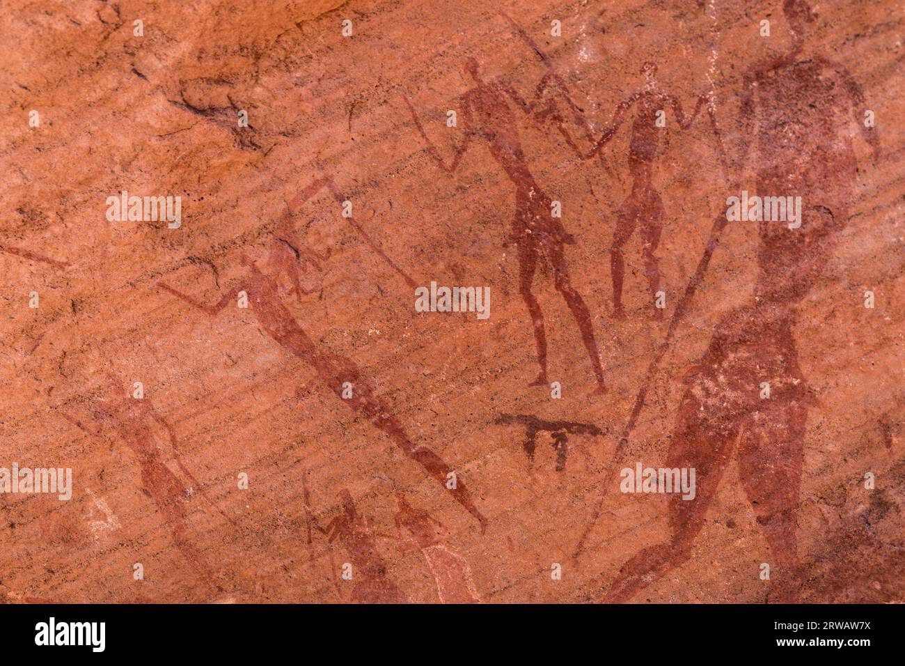 rock art in the sahara desert Stock Photo