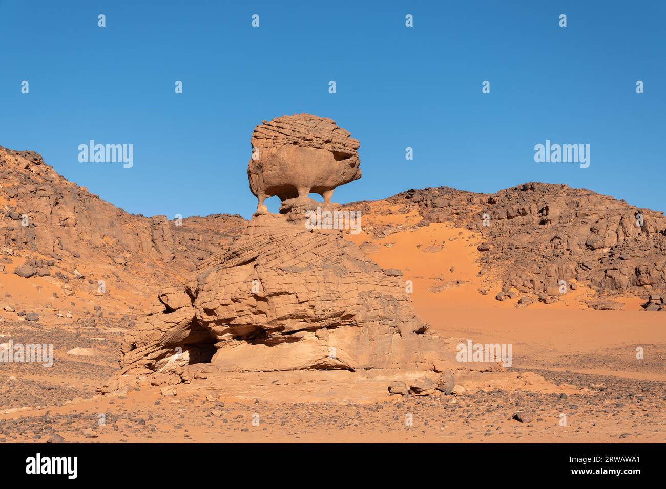 Sahara desert landscape Stock Photo