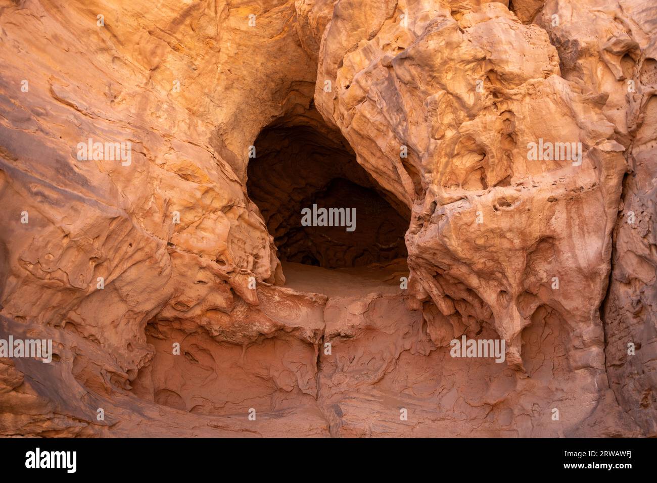Big cave in the Sahara desert, Algeria Stock Photo