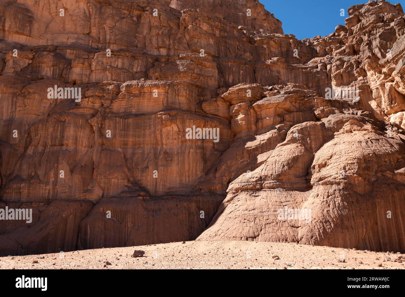 Mountains of the Sahara desert Stock Photo