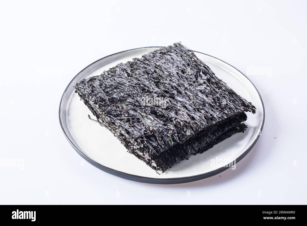Nori leaves. Crunchy dried seaweed. china traditional cuisine, dried