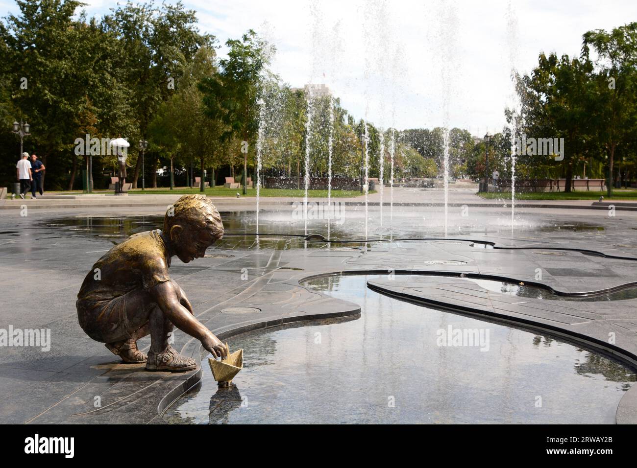 Statue in Vardanyan's park. Yerevan. Armenia Stock Photo - Alamy