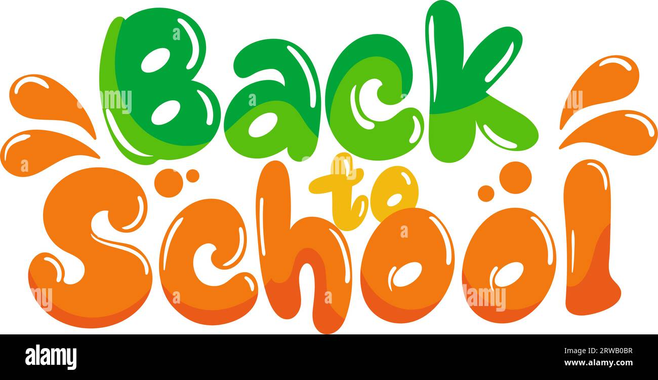 back to school typography Stock Vector Image & Art - Alamy