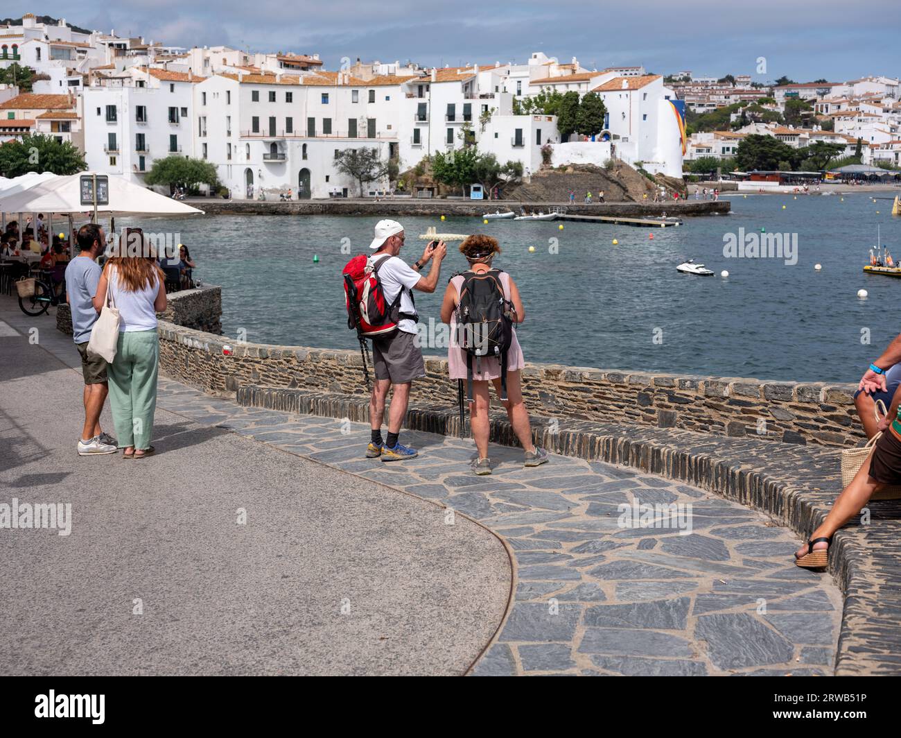 The town of Cadaques in Catalonia, Spain. Stock Photo