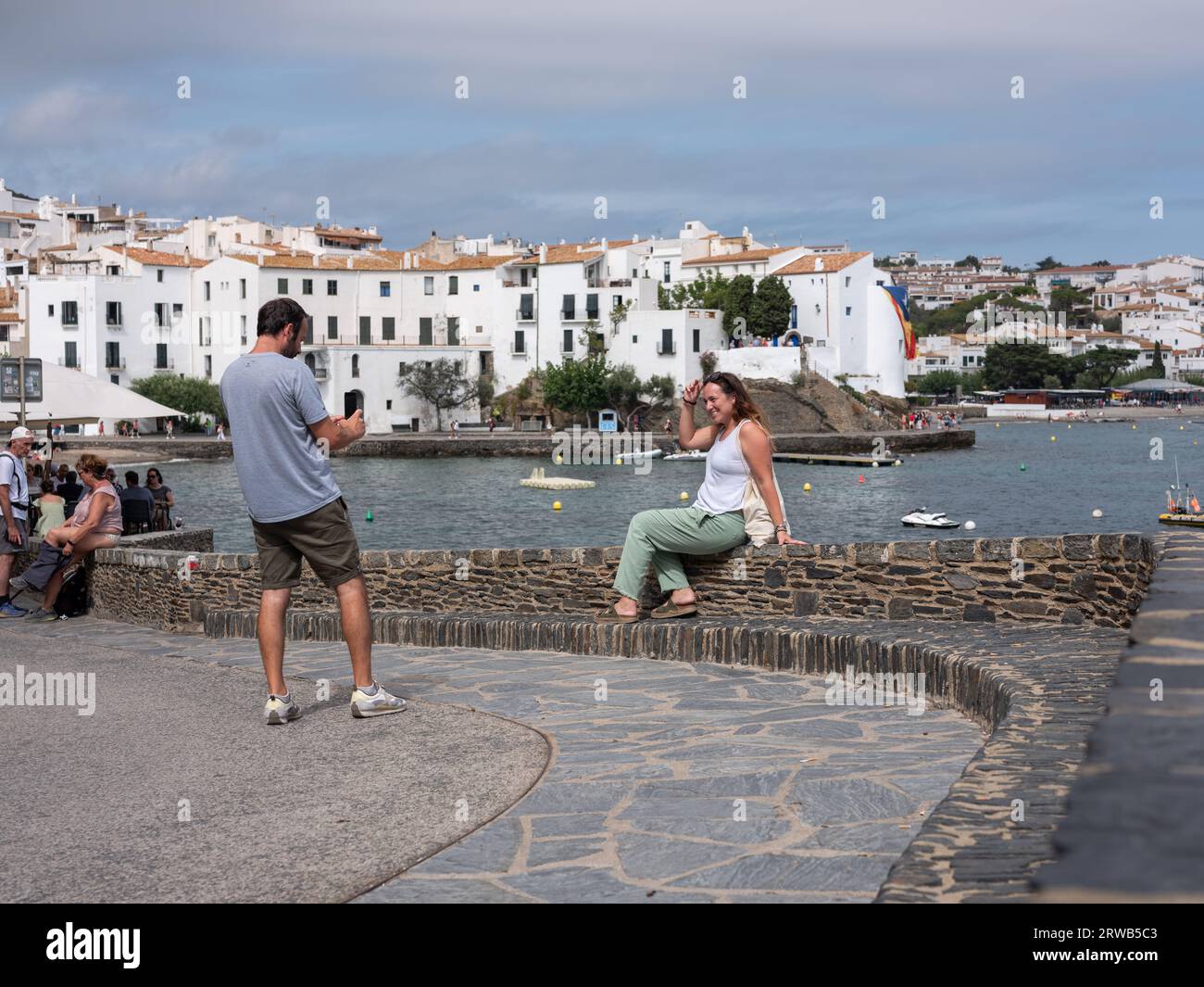 The town of Cadaques in Catalonia, Spain. Stock Photo