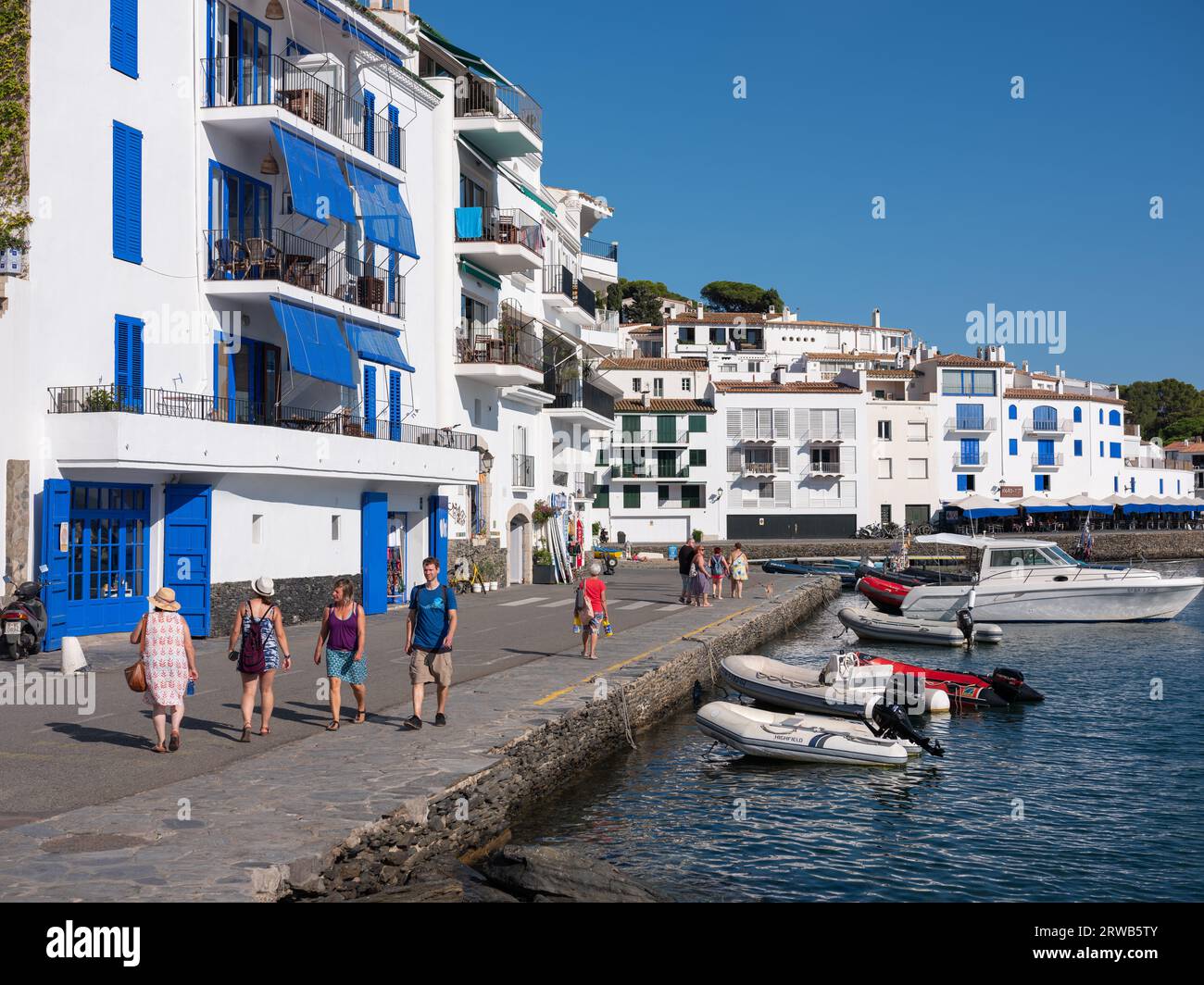 The town of Cadaques in Catalonia, Spain. Stock Photo